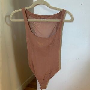 Free people sheer back body suit size small